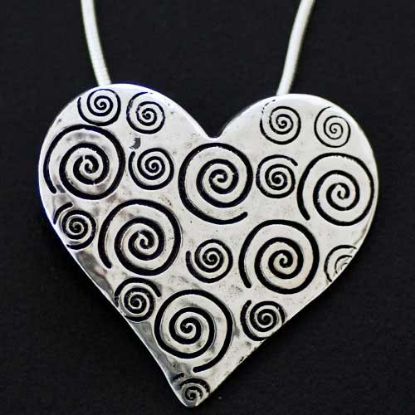 Picture of Celtic Spiral Heart Pendant - Sale