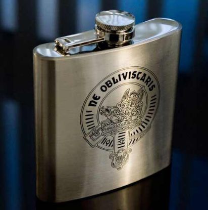 Campbell Crest Hip Flask