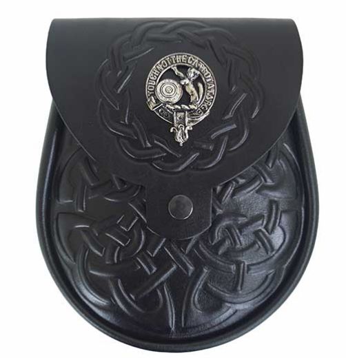 Picture of MacBean Black Leather Clan Sporran Sale