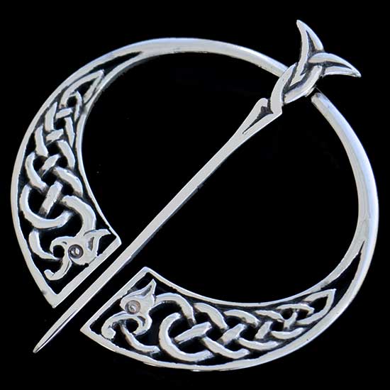 Scottish Silver Celtic Penannular Brooch Hallmarked in Edinburgh ...