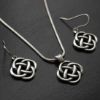 Celtic Pendant and Earring Jewelry Set