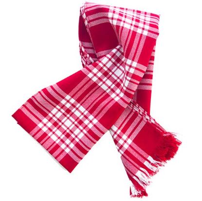 Menzies Red & White Scarf