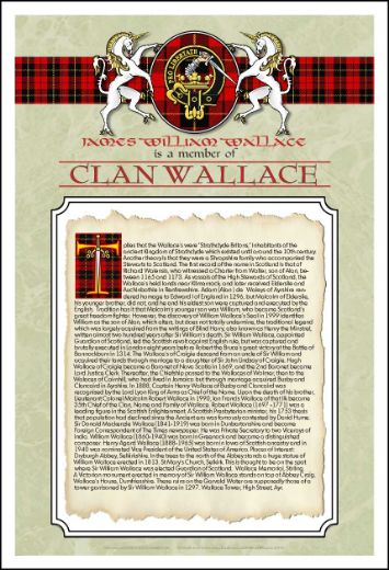 Clan Ancestry Scottish Print